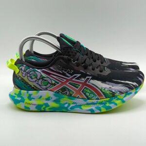 ASICS GEL-Noosa Tri 10 Running Shoes Mens Size 7 Black Neon FlyteFoam 1012A898